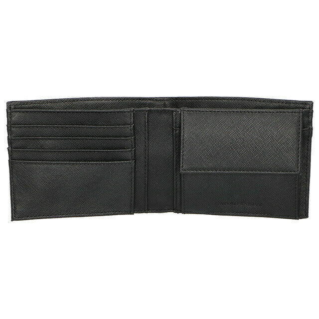 エンポリオ・アルマーニ 二つ折り財布 メンズ ブランド EMPORIO ARMANI Y4R165-Y138E 81072 ブラック ウォレット 高級 おしゃれ プレゼント 実用的