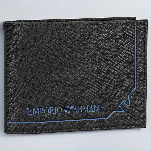 EMPORIO ARMANI 二折財布小銭入付き Y4R165 ブラウン系 EMPORIO ARMANI - 【新品】エンポリオ・アルマーニ EMPORIO