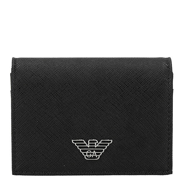 エンポリオ・アルマーニ 名刺入れ メンズ ブランド EMPORIO ARMANI Y4R576-Y138E 81072 ブラック 高級 おしゃれ プレゼント 実用的