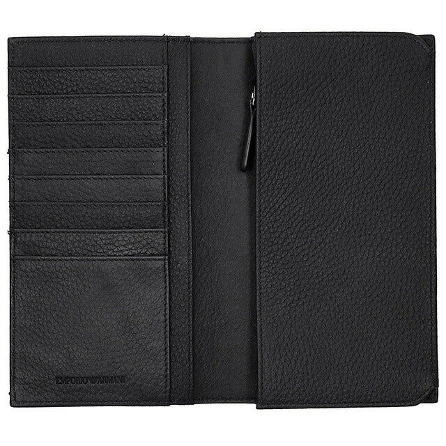 エンポリオ・アルマーニ 長財布 メンズ ブランド EMPORIO ARMANI Y4R624YQ67I 80001 ブラック Y4R624YQ67I-80001