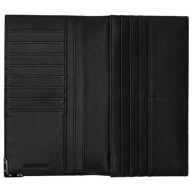 エンポリオ・アルマーニ 長財布 メンズ ブランド EMPORIO ARMANI Y4R624YQ82X 80001 ブラック Y4R624YQ82X-80001