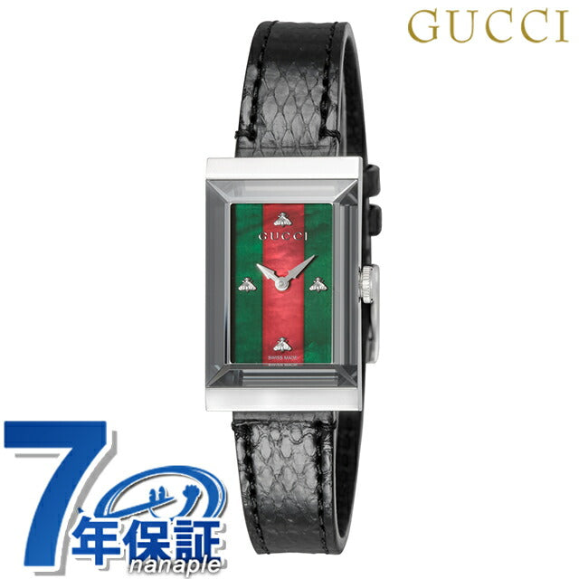 GUCCI グッチUプレイ腕時計 YA129513アナログブラック （電池切れ） YA129506 #グッチ #GUCCI #電池交換 #新潟県 #赤緑リボンライン