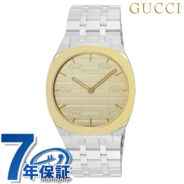 腕時計その他 GUCCI Woman Watch Gold YA163405 グッチ GUCCI 25H クォーツ 電池式 腕時計 ブランド メンズ