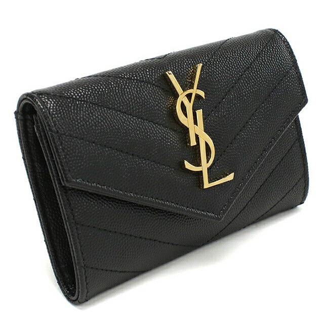 サンローラン 名刺入れ レディース ブランド SAINT LAURENT レザー 414404 ブラック YSL414404011