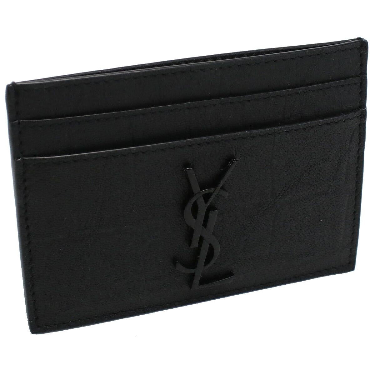 サンローラン カードケース メンズ レザー イタリア 485631 ブラック 財布 YSL485631011