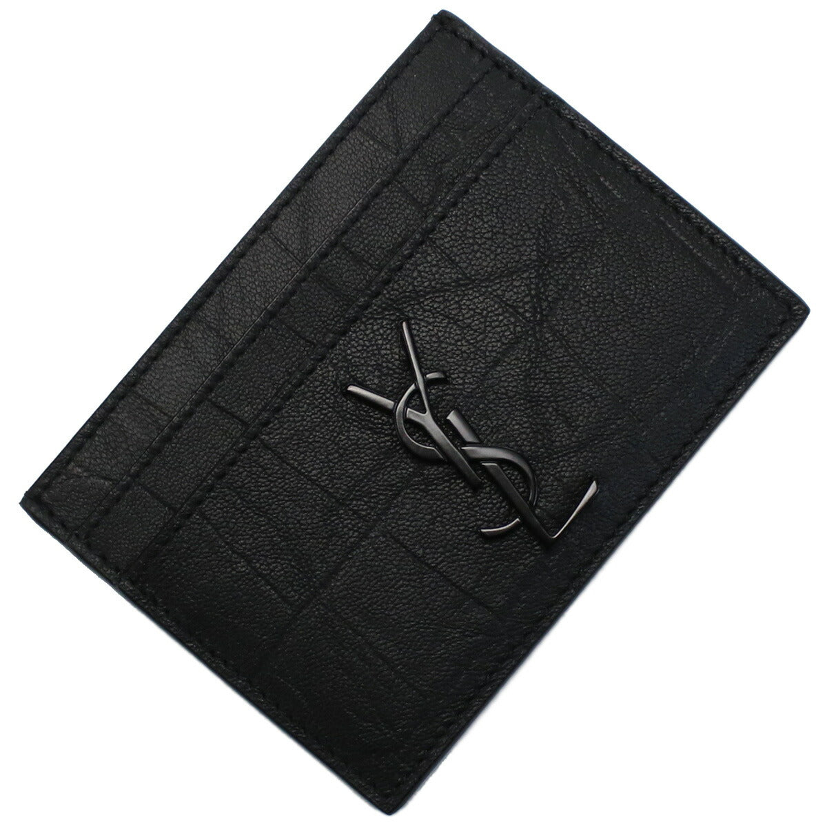 サンローラン カードケース メンズ レザー イタリア 485631 ブラック 財布 YSL485631011