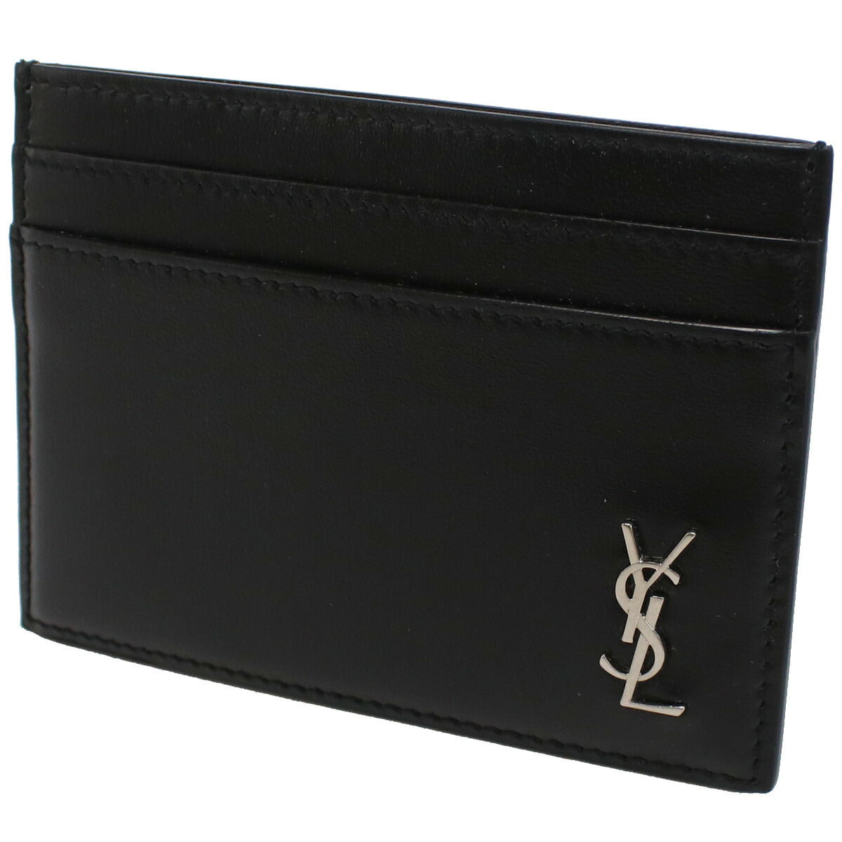 サンローラン カードケース メンズ レザー イタリア 607603 ブラック 財布 YSL607603011