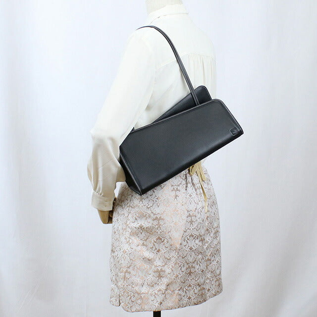 ユゼフィ セミショルダー レディース レザー スペイン YUZCO-HB-SLS BLACK ブラック バッグ YUZYUZCO-HB-SLS011