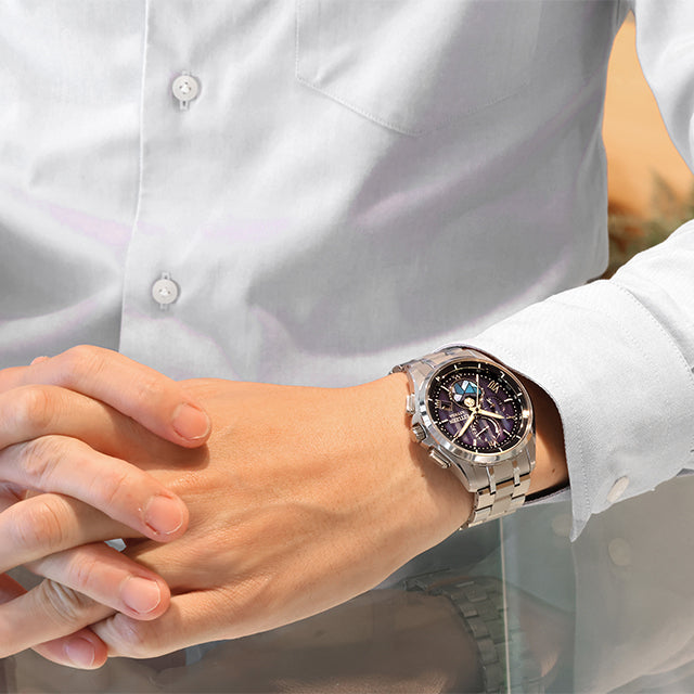 【シチズン アテッサ】BY1000-51L DEAR Collection 限定2,200本 ムーンフェイズ 電波ソーラー チタン ペアモデル