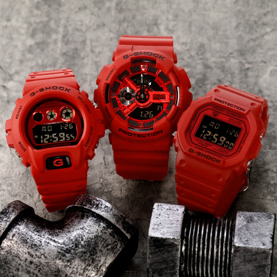 G-SHOCKが赤に賭ける、この一本──DW-5600RRB-4DR、Iconic Stylesの反転液晶×レッド