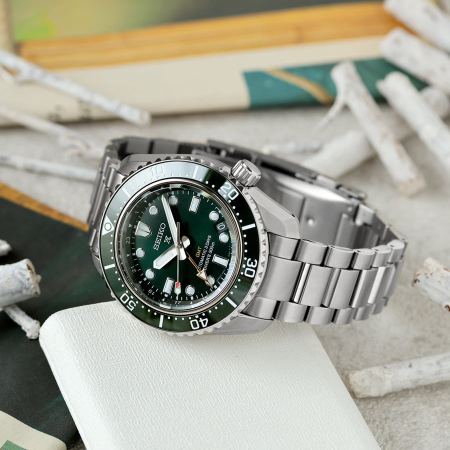 【2026年5月新作・コアショップ専用】セイコー プロスペックス HBC001J｜1968 Heritage GMT×グリーン文字板×Cal.6R54×300m防水、海の深みを纏う至高のダイバーズ