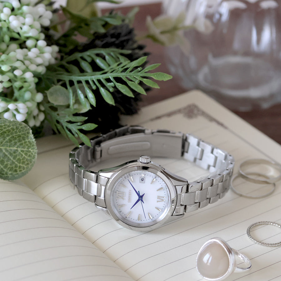 【2026年5月新作】セイコーセレクション HFE001J｜ホワイト×ピンクリング×Cal.1B22ソーラー電波、Sシリーズに咲いた上品なカラーアクセント