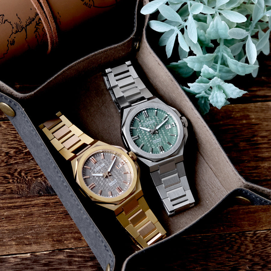 【シリーズ8 新作】シチズン NB6080-51W｜薄型Cal.9051×小径ケース×市松模様、エレガントな機械式ウオッチの新境地