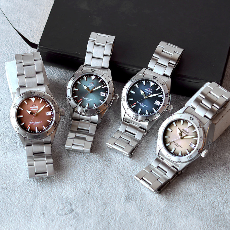 【2026年春夏限定】オリエント マコ 40 RN-AC0Q17Y｜円周グラデーション×カッパーカラー×20気圧防水、青鮫シリーズの新章を飾る限定ダイバー