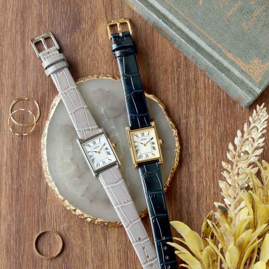 ✨SEIKO SEIKO SELECTION SSEH025｜ヴィンテージ角型×白蝶貝ダイヤルで魅せるレディスウォッチ⌚