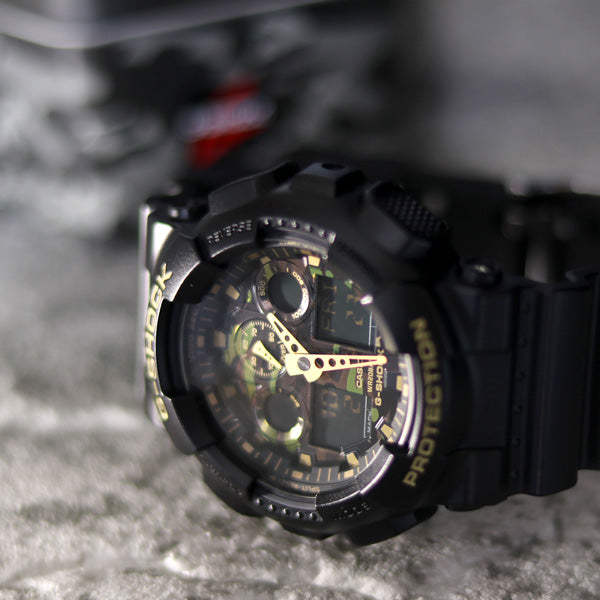 G-SHOCKの持つタフネス性能をミリタリーデザインで表現した、カモフラージュシリーズのNewモデルの登場❕