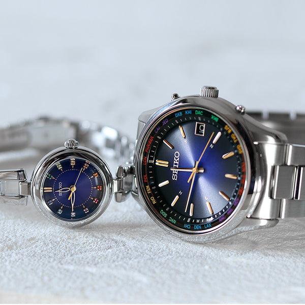 ペアウォッチ❤️⌚️夏の夜を華やかに彩るレインボー色の花火をイメージした、鮮やかなカラーが特徴のモデル🎆