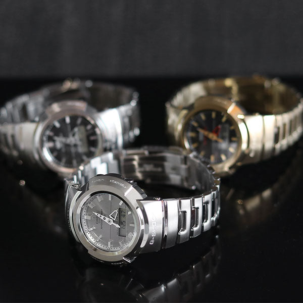 G-SHOCK初のアナログ・デジタルモデルをフルメタル化したAWM-500シリーズが登場⌚