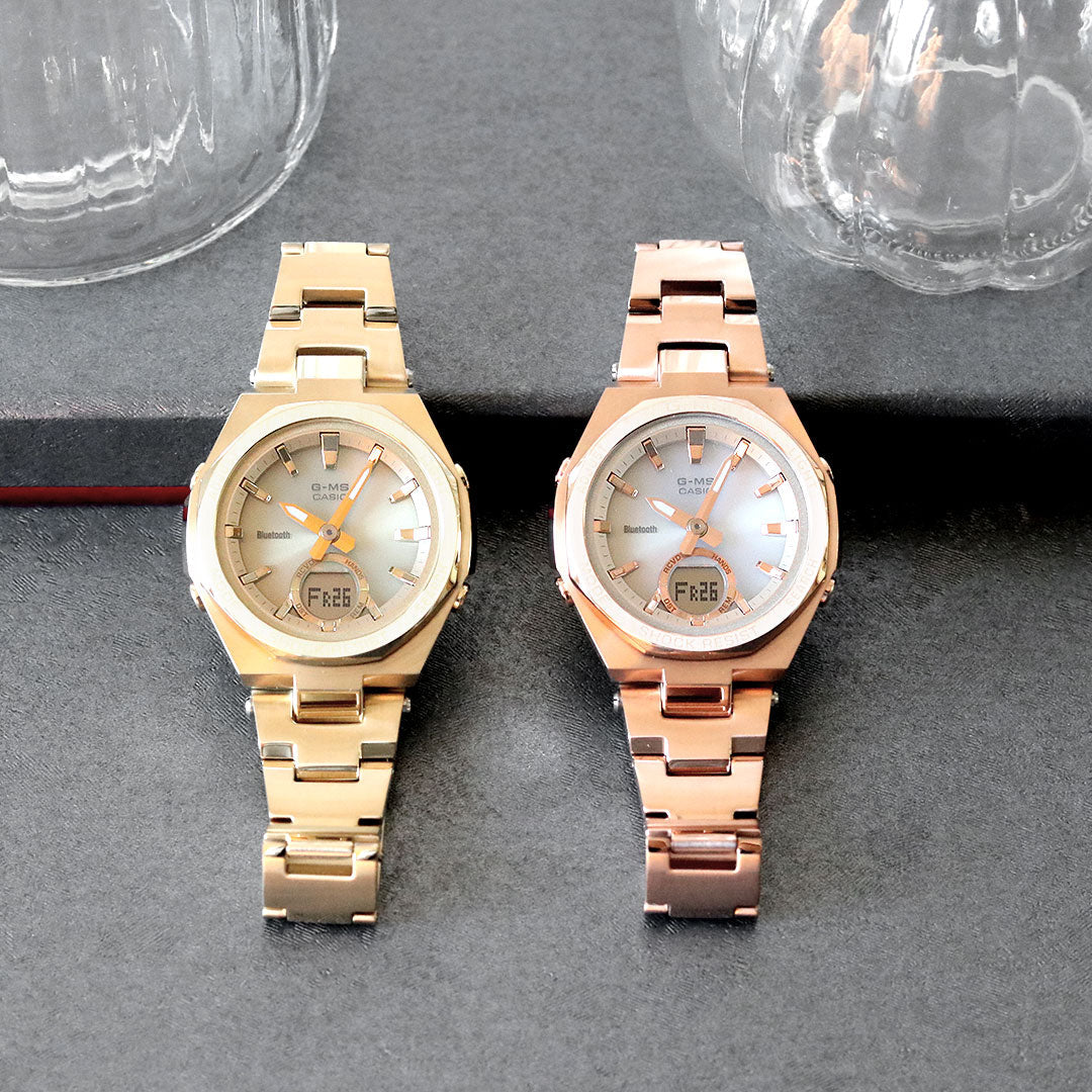 アクティブで洗練された女性に向けたBABY-G、G-MSのスマートフォンリンクに対応したモデルです✨