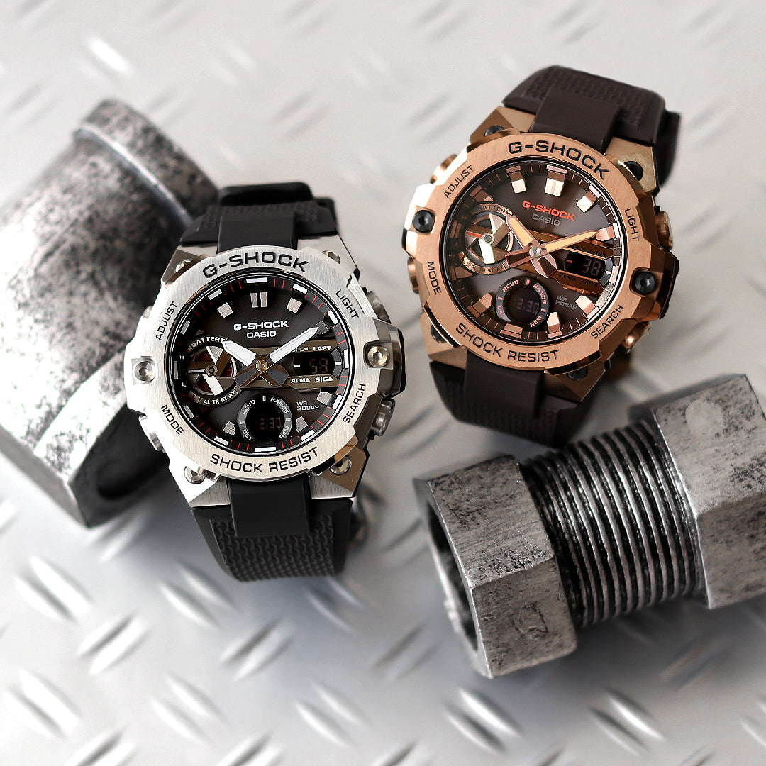 タフネスウオッチG-SHOCKから、スリムでデザイン性の向上したG-STEELのGST-B400登場‼