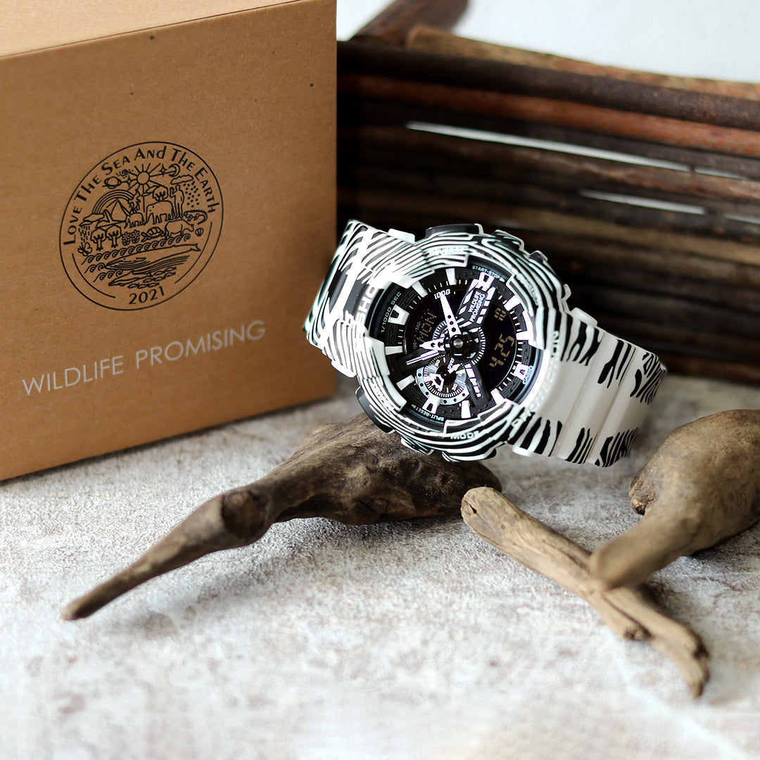 強さを求めて飽くなき進化を続けるタフネスウォッチG-SHOCKから、WILDLIFE PROMISINGとコラボしたモデルが登場⌚🦓