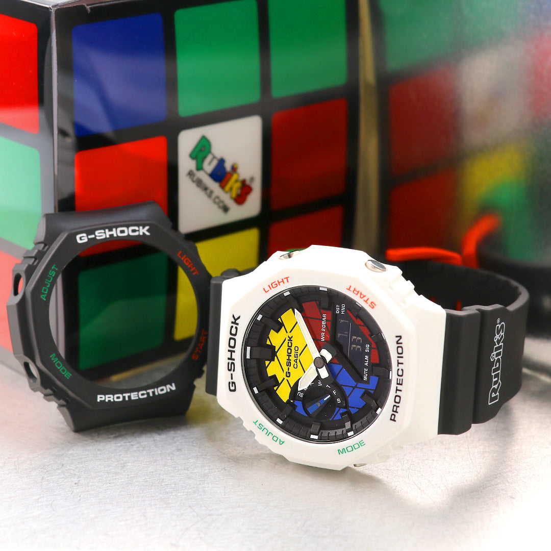 G-SHOCKから、世界的なブームを巻き起こしたパズル、ルービックキューブとのコラボレーションモデルが登場✨