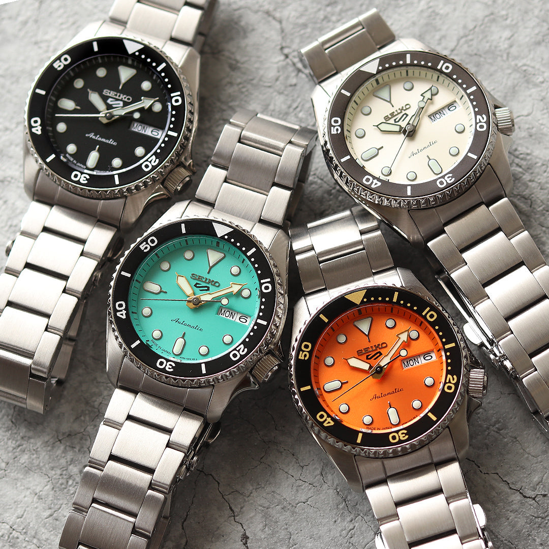 SKX系シリーズで、SKX007と並んで人気の高い、SKX013を代表とするミッドサイズをSeiko 5 Sportsでリローンチ☝️✨