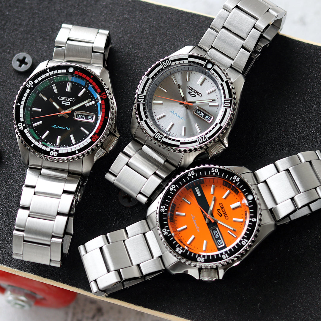 ブランドが誕生した1960年代後半にSeiko 5 Sportsで展開されていたコレクションの中から特に人気のあったデザインをオマージュしたモデルが登場💁🌟