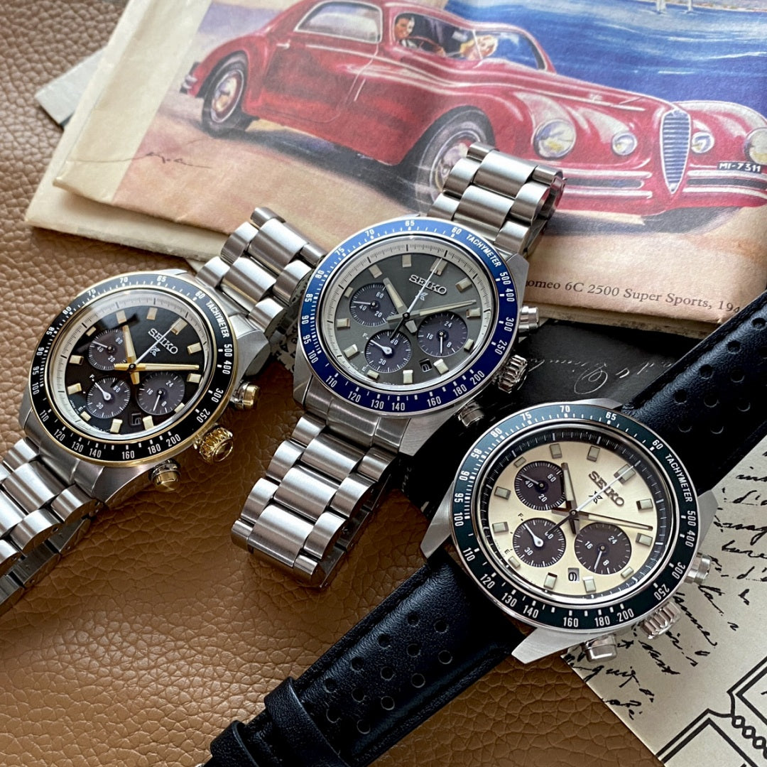「クラシックモータースポーツ」の世界観を反映したソーラークロノグラフモデルが登場⭐