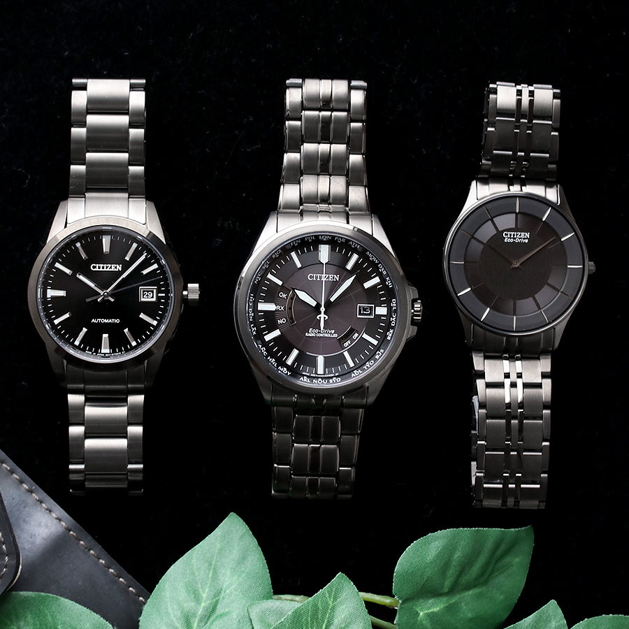NIGHT COLOUR EDITIONシチズンコレクションの人気モデルをブラックカラーで統一⌚