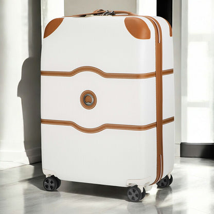 デルセー スーツケース キャリーバッグ メンズ レディース ブランド DELSEY 00167681015 ホワイト/ブラウン DEL-00167681015