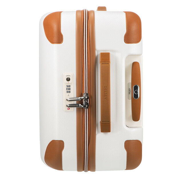 デルセー スーツケース キャリーバッグ メンズ レディース ブランド DELSEY 00167681015 ホワイト/ブラウン DEL-00167681015