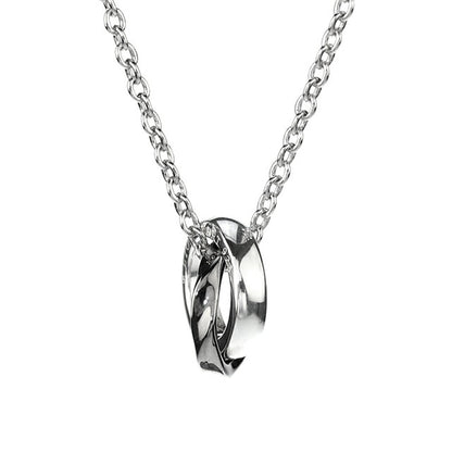 ライオンハート ネックレス メンズ レディース ブランド フォーギフト ダブルリング シルバー925 ジルコニア 01NE1831BK アクセ 01NE1831BK