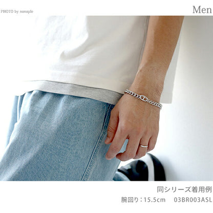 ライオンハート ブレスレット メンズ ブランド サージカルステンレス 03BR003ASL シルバー アクセサリー 03BR003ASL