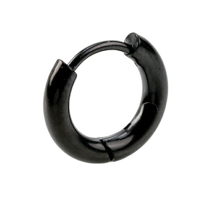 ライオンハート ピアス メンズ レディース ブランド サージカルステンレス フープ 片耳用 03EA0055BS ブラック アクセサリー 03EA0055BS