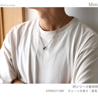 ライオンハート ネックレス メンズ レディース ブランド ダブルリング サージカルステンレス 03NE0215BK アクセサリー 03NE0215BK