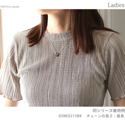 ライオンハート ネックレス メンズ レディース ブランド ダブルリング サージカルステンレス 03NE0215BK アクセサリー 03NE0215BK