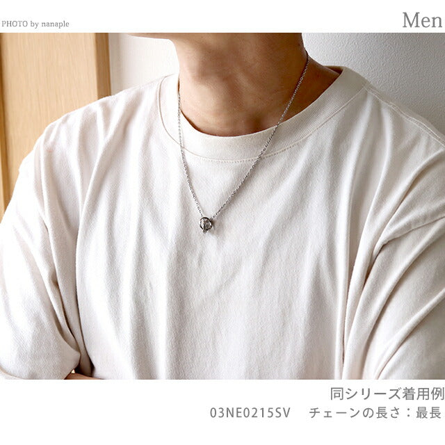 ライオンハート ネックレス メンズ レディース ブランド ダブルリング サージカルステンレス 03NE0215SV シルバー アクセサリー 03NE0215SV