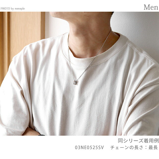 ライオンハート ネックレス メンズ レディース ブランド ダブルリング サージカルステンレス 03NE0525SV シルバー アクセサリー 03NE0525SV
