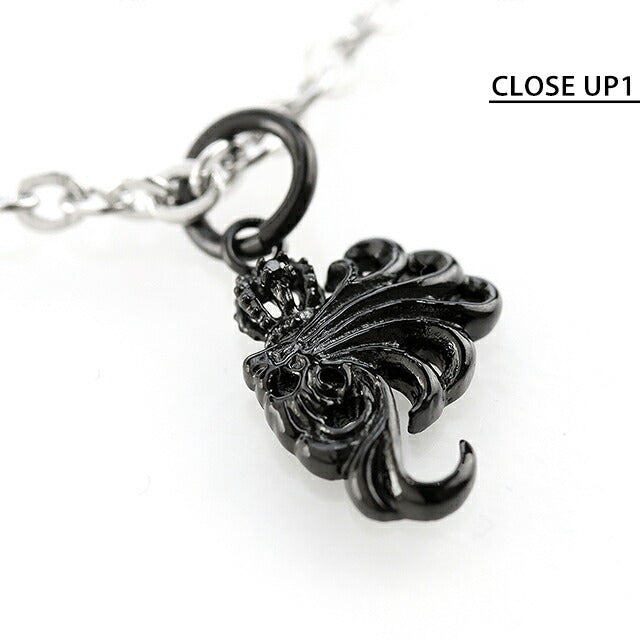 ライオンハート ネックレス メンズ ブランド LION HEART 動物 04N134SM ブラック シルバー アクセサリー 04N134SM