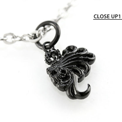 ライオンハート ネックレス メンズ ブランド LION HEART 動物 04N134SM ブラック シルバー アクセサリー 04N134SM
