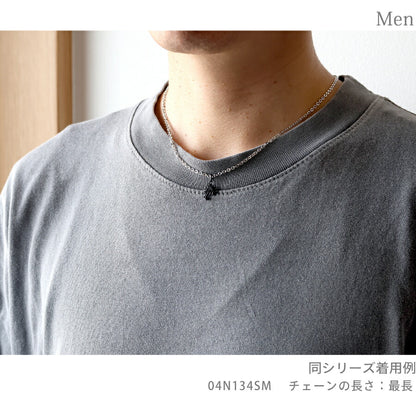 ライオンハート ネックレス メンズ ブランド LION HEART 動物 04N134SM ブラック シルバー アクセサリー 04N134SM