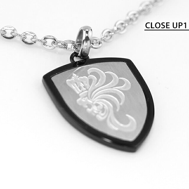 ライオンハート ネックレス メンズ ブランド LION HEART 動物 04N151SM シルバー ブラック アクセサリー 04N151SM