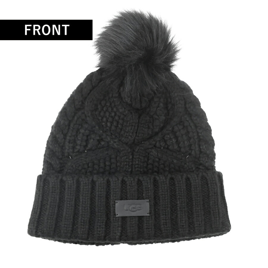 アグ ニット帽 メンズ レディース ブランド UGG CABLE BEANIE WITH POM