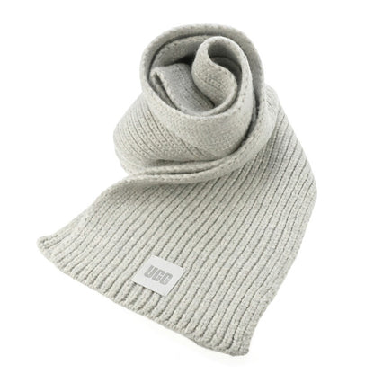 UGG 围巾男式女式品牌 UGG CHUNKY RIB 围巾标志 101106 浅灰色 配件 101106-LGY