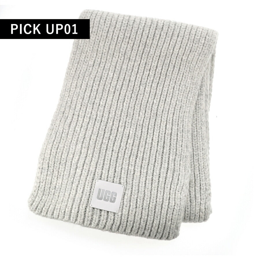 アグ マフラー メンズ レディース ブランド UGG CHUNKY RIB SCARF ロゴ