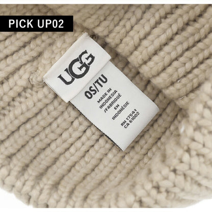 アグ ニット帽 メンズ レディース ブランド UGG CHUNKY CRAFTED RIB BEANIE ロゴ 102345 White pepper 帽子 102345-WHPR