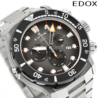 エドックス クロノオフショア1 CO-1 クオーツ 腕時計 ブランド メンズ チタン クロノグラフ EDOX 10242-TINM-GIDNO アナログ ブラック 黒 10242-TINM-GIDNO