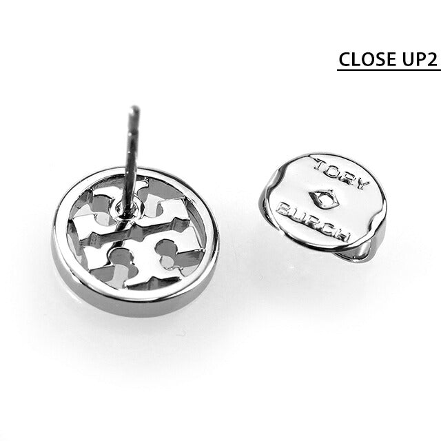 トリーバーチ ピアス レディース ブランド ミラー 真鍮 スタッド 両耳用 11165518-022 シルバー アクセサリー 11165518-022