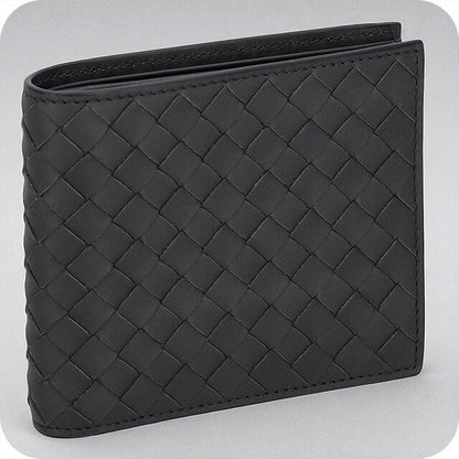 ボッテガ・ヴェネタ 二つ折り財布 メンズ ブランド BOTTEGA VENETA レザー 113993-V47W1 2015 ブラック 113993-V47W1-2015
